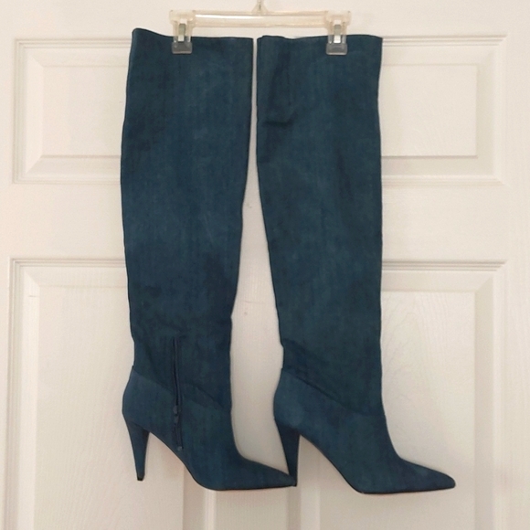Guess Dark Denim Blue Fabric Nidia 